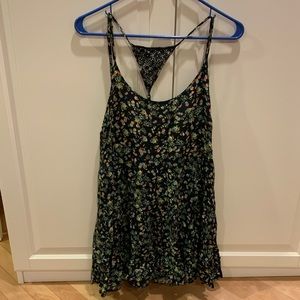 Flowy Floral Slip On Dress